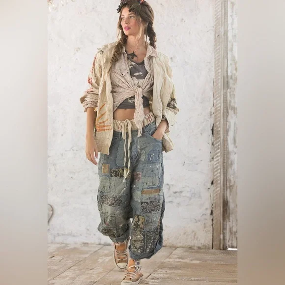 Bohemian Patchwork Pants by Magnolia Pearl - Picture 12 of 12